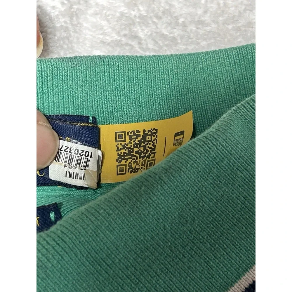Polo Ralph Lauren Classic Fit Mesh Polo Shirt Mens XL Green Blue White TipCollar